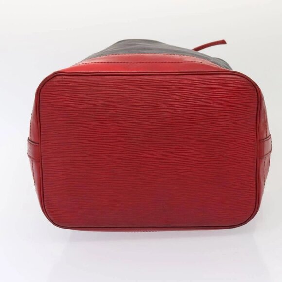 LOUIS VUITTON Epi Noe Shoulder Bag Bicolor Black Red M44017 LV Auth 86988 - Picture 7 of 16